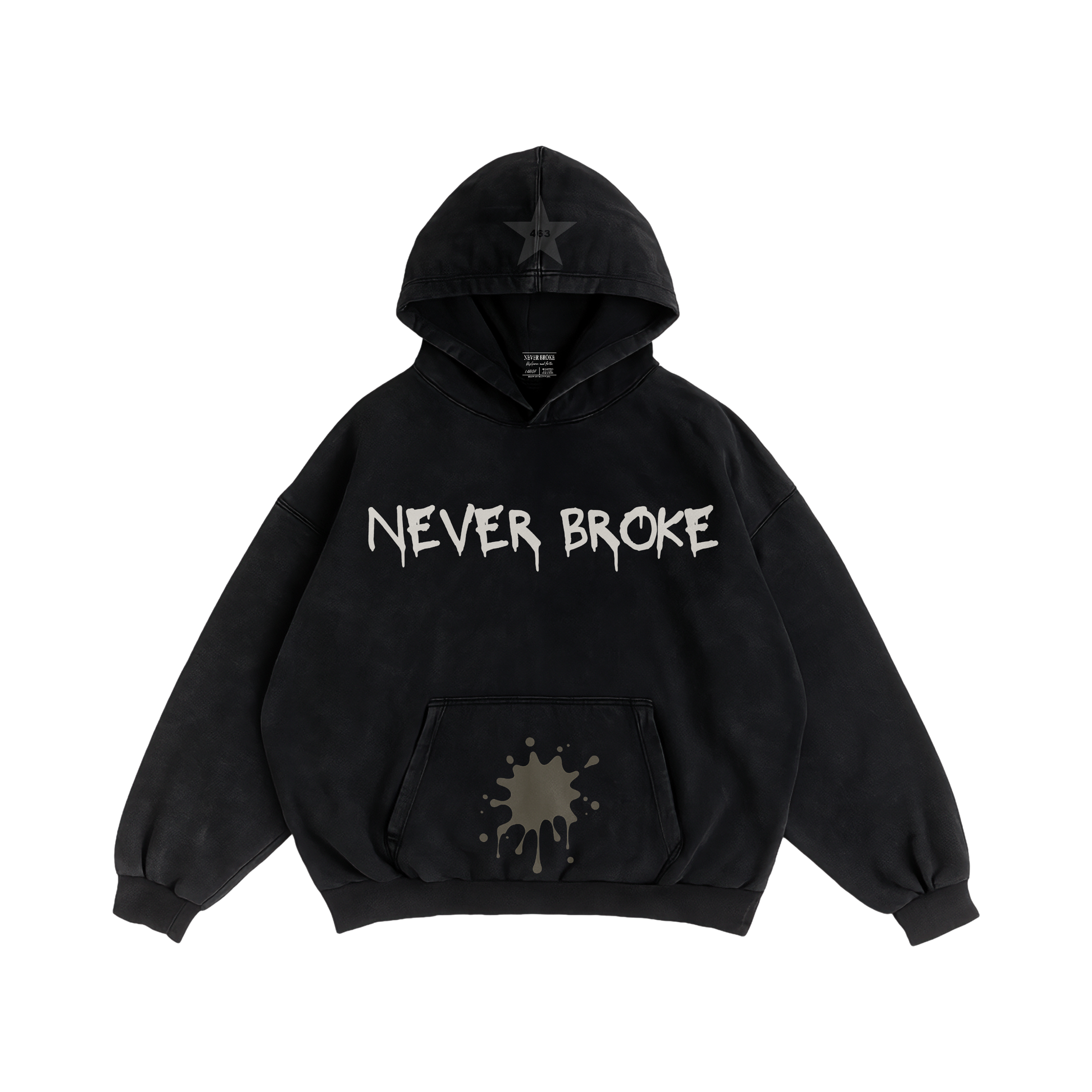 NEVER BROKE HOODIE GET RICH DREAM BIG