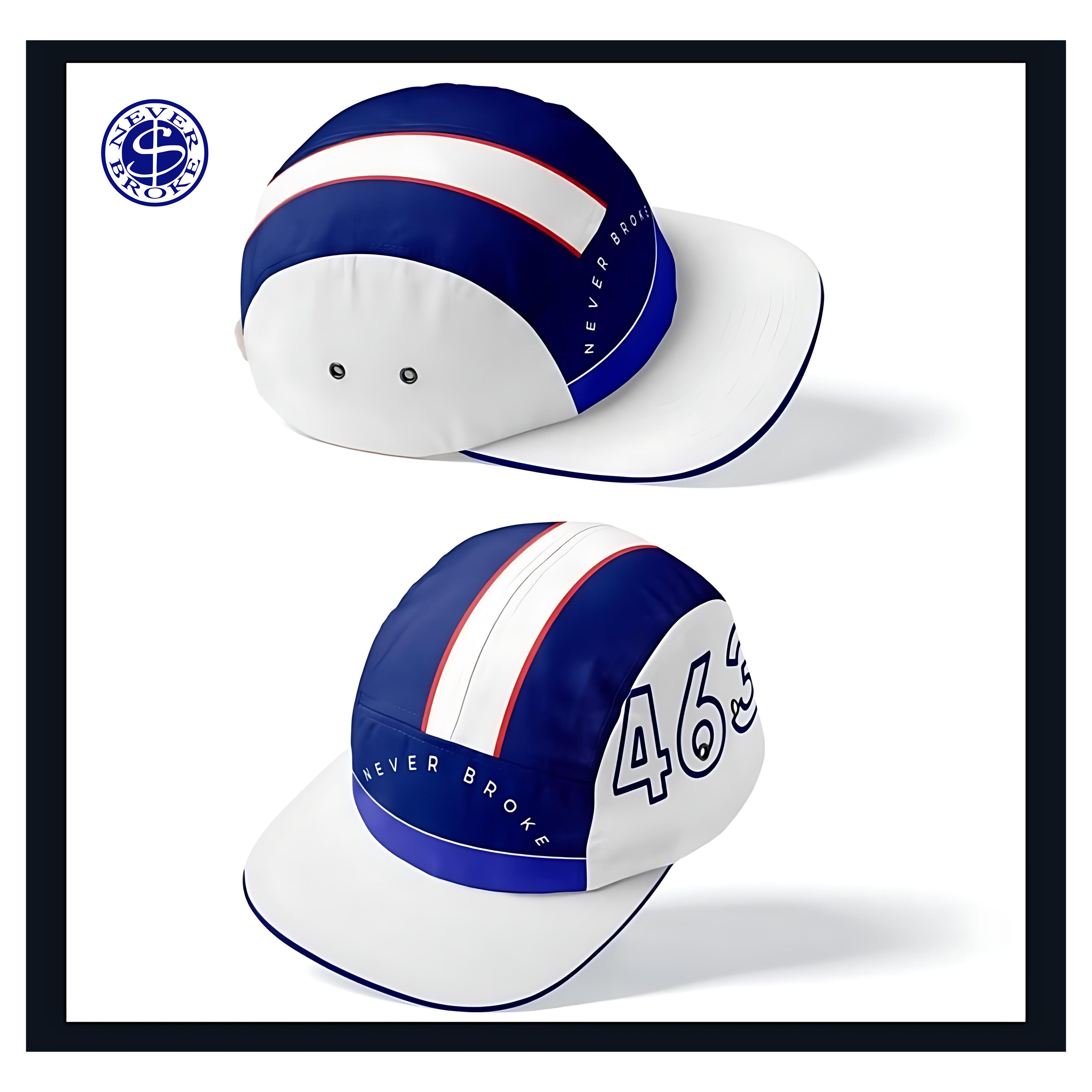 NEVER BROKE 463 New neon lime green,blue, black, and red 5-panel hat